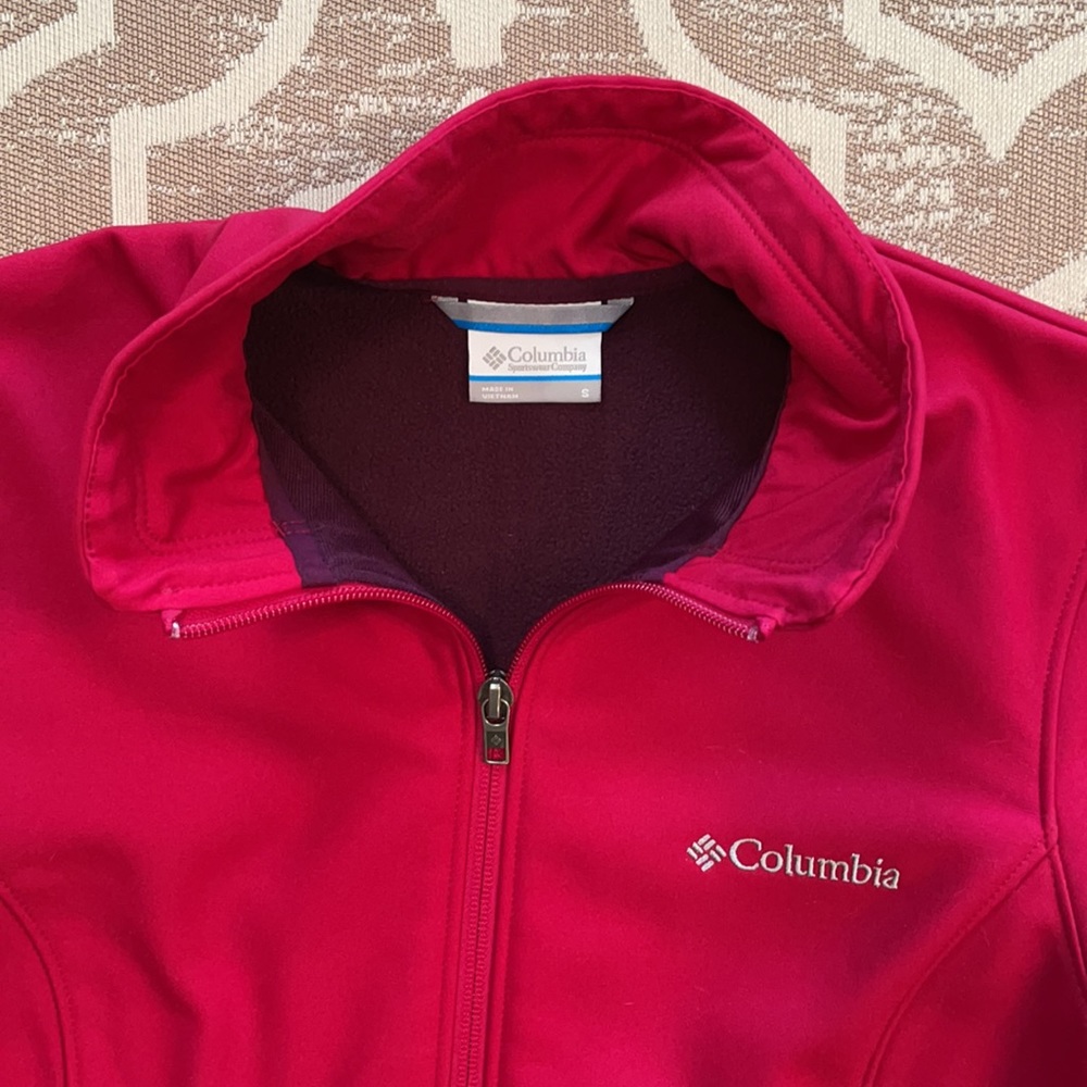 Columbia Softshell Jacket Red Size Small - image 4
